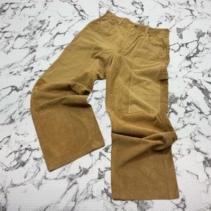 Men’s Davoucci Wheat Tiny Corduroy Genuine Suede Leather Pants